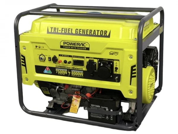 Электростанция бенз/газ Powerac PR8000 Eco "Winter" 2 в 1