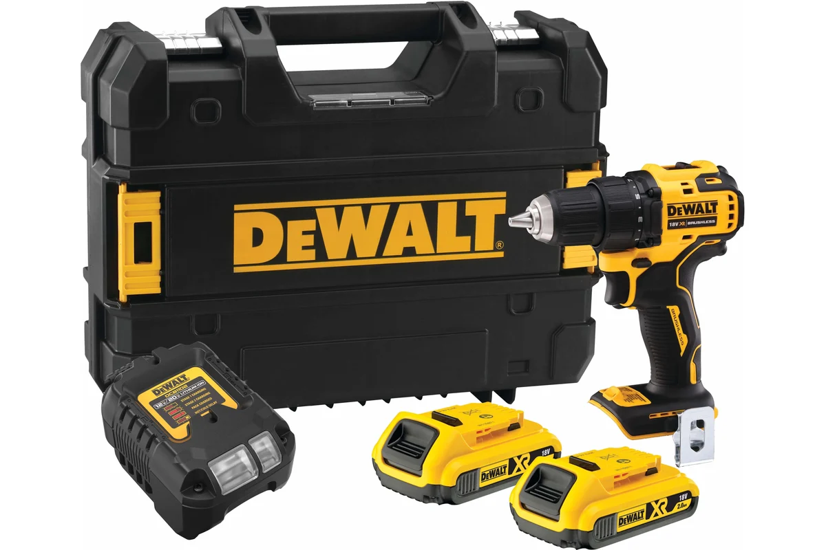 Дрель-шуруповерт аккумуляторная DEWALT DCD708D2T-XJ
