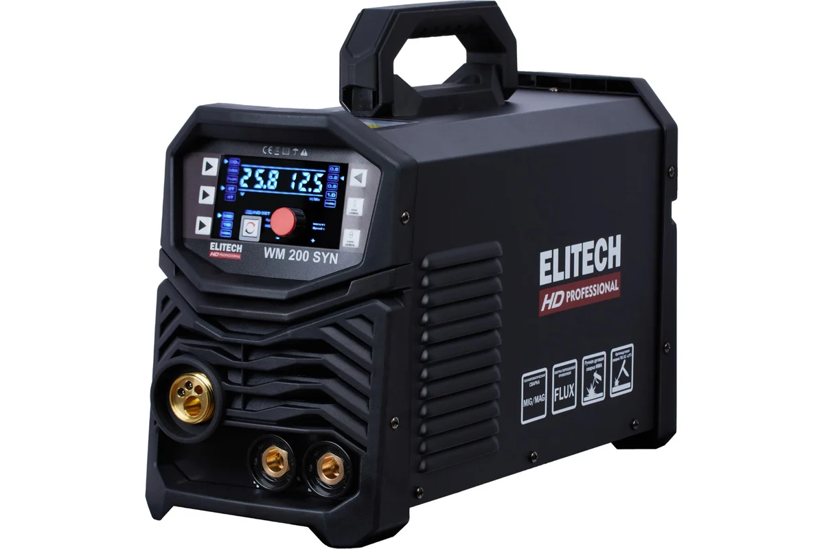 Сварочный аппарат инверторный Elitech HD WM 200 SYN 204471