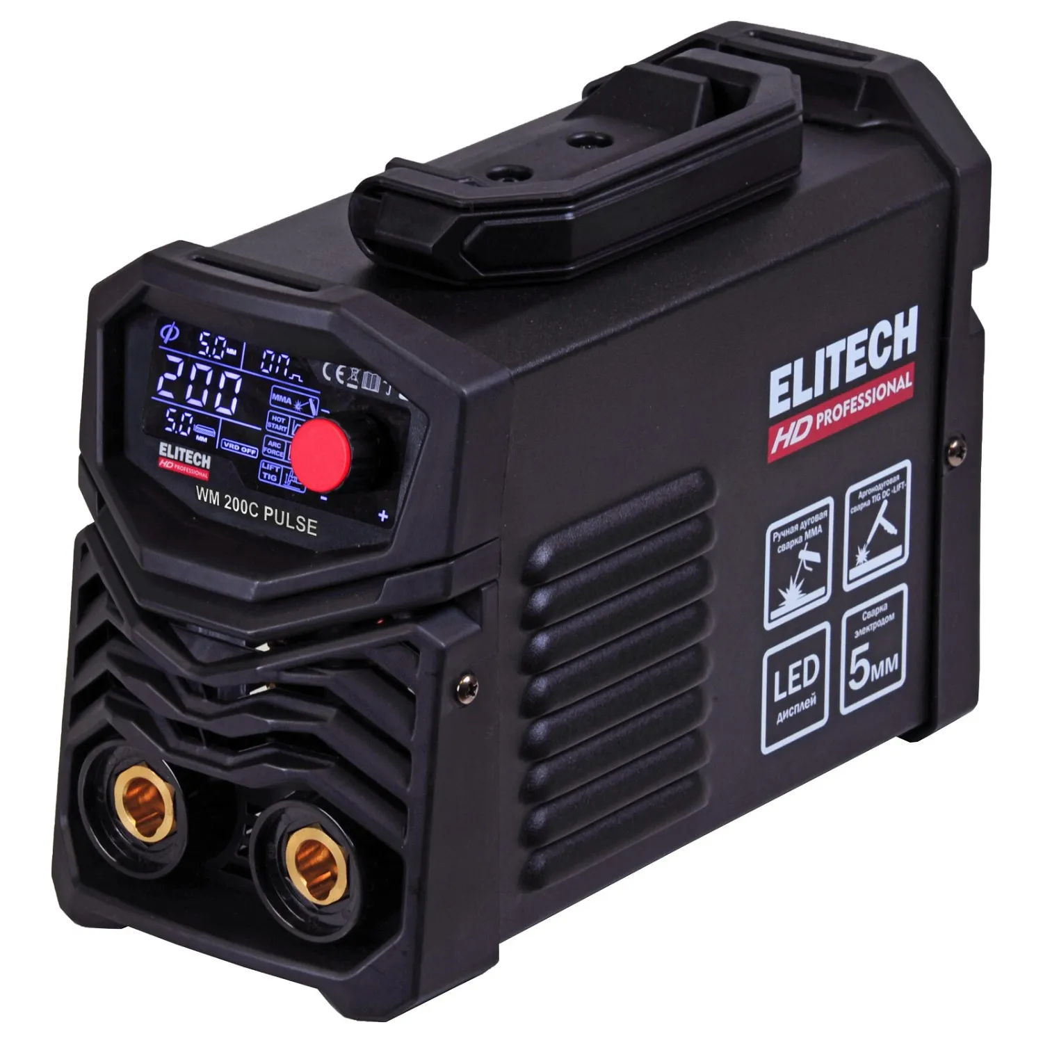 Сварочный аппарат инверторный Elitech HD WM 200C Pulse 204467