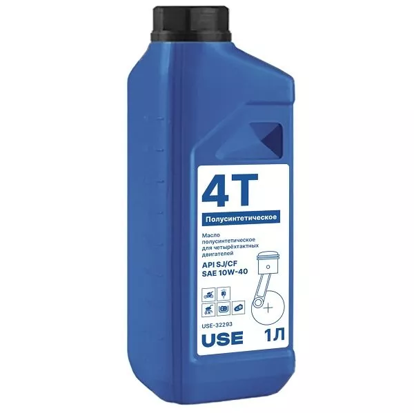 Масло полусинтетическое 4-х тактное USE SAE 10W-40 1 л USE-30013 (32293)