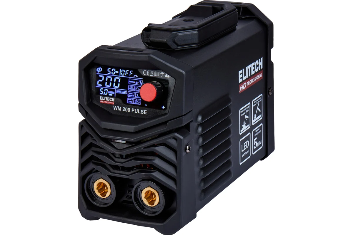 Сварочный аппарат инверторный Elitech HD WM 200 Pulse 204466
