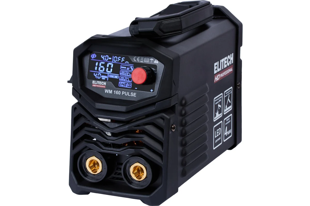Сварочный аппарат инверторный Elitech HD WM 160 Pulse 204464