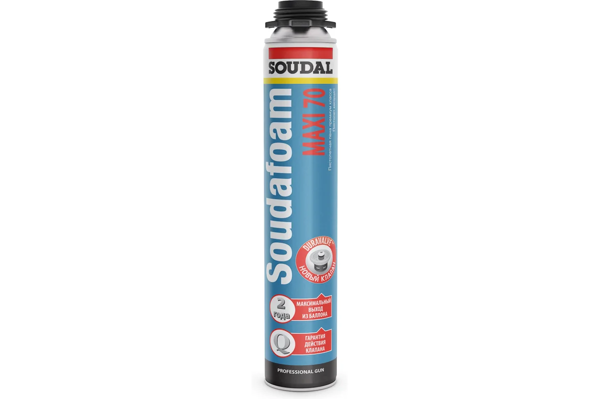 Пена монтажная SOUDAL SOUDAFOAM MAXI 70 (870 мл) 113899